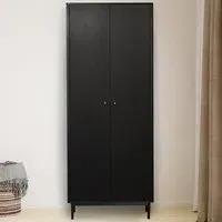 Emilia 2 Door Wardrobe - Black
