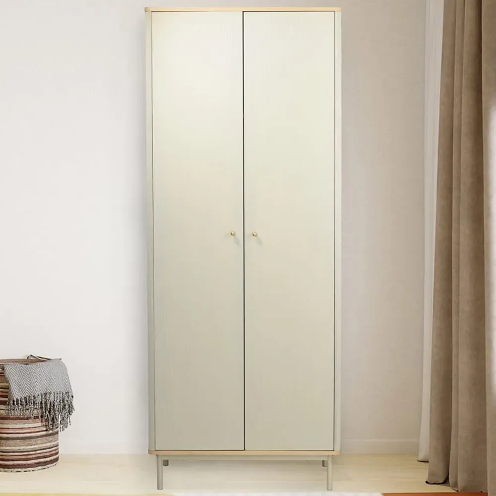 Emilia 2 Door Wardrobe - Cream
