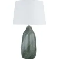 Emilia Table Lamp - Green, Marble