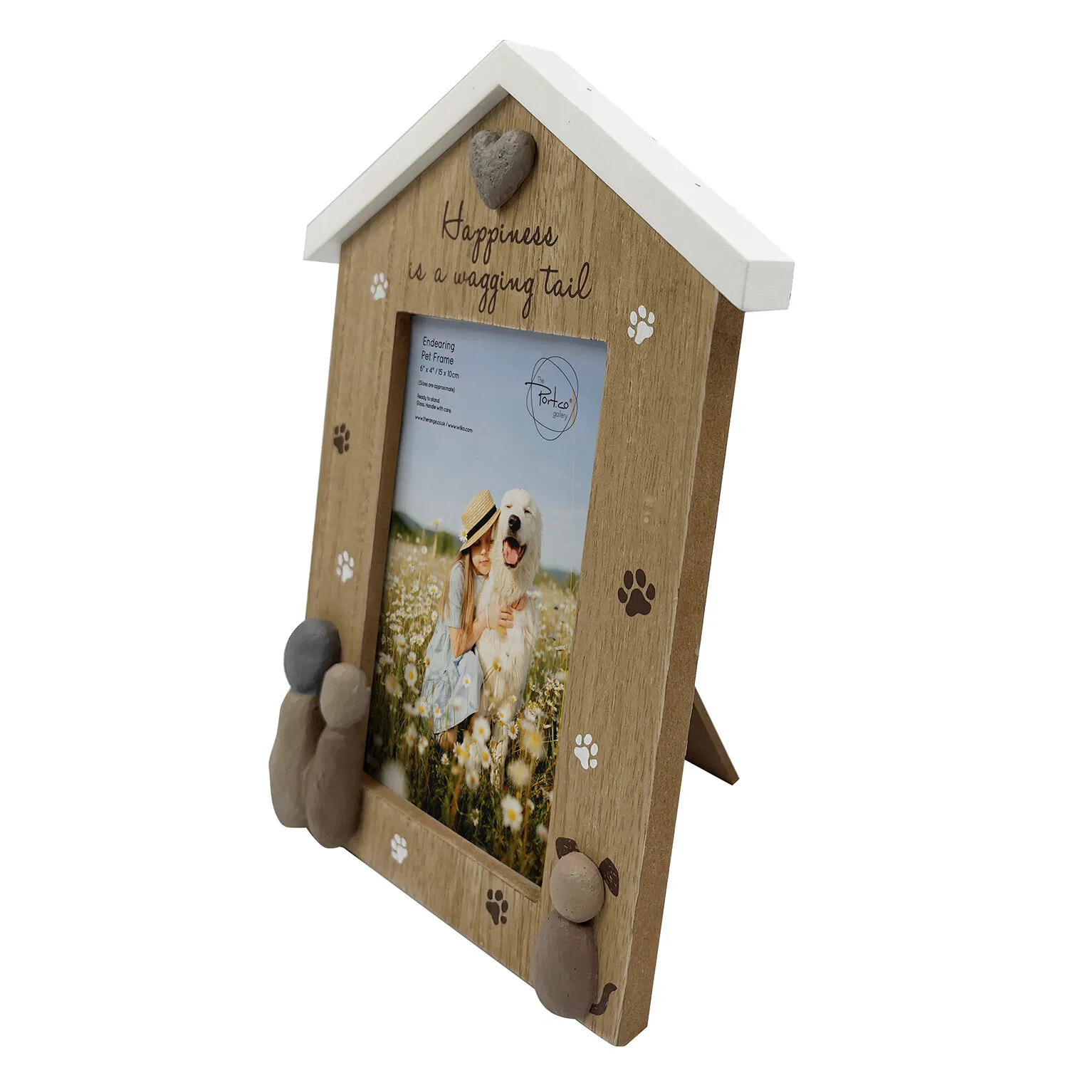 Endearing Pet House-Shaped Frame - Brown