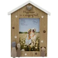Endearing Pet House-Shaped Frame - Brown