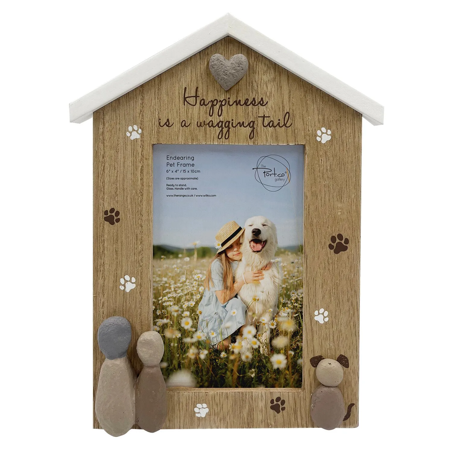 Endearing Pet House-Shaped Frame - Brown