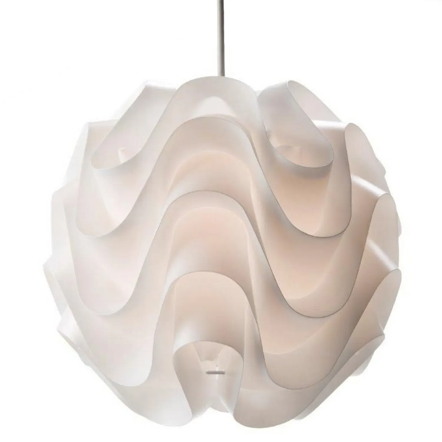Enigma Ruffle Pendant Light - White