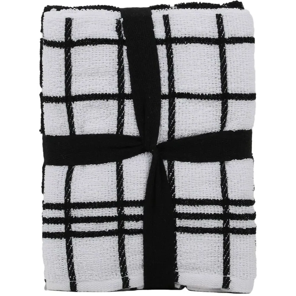 Epsom Tea Towel 3 Pack - Black image
