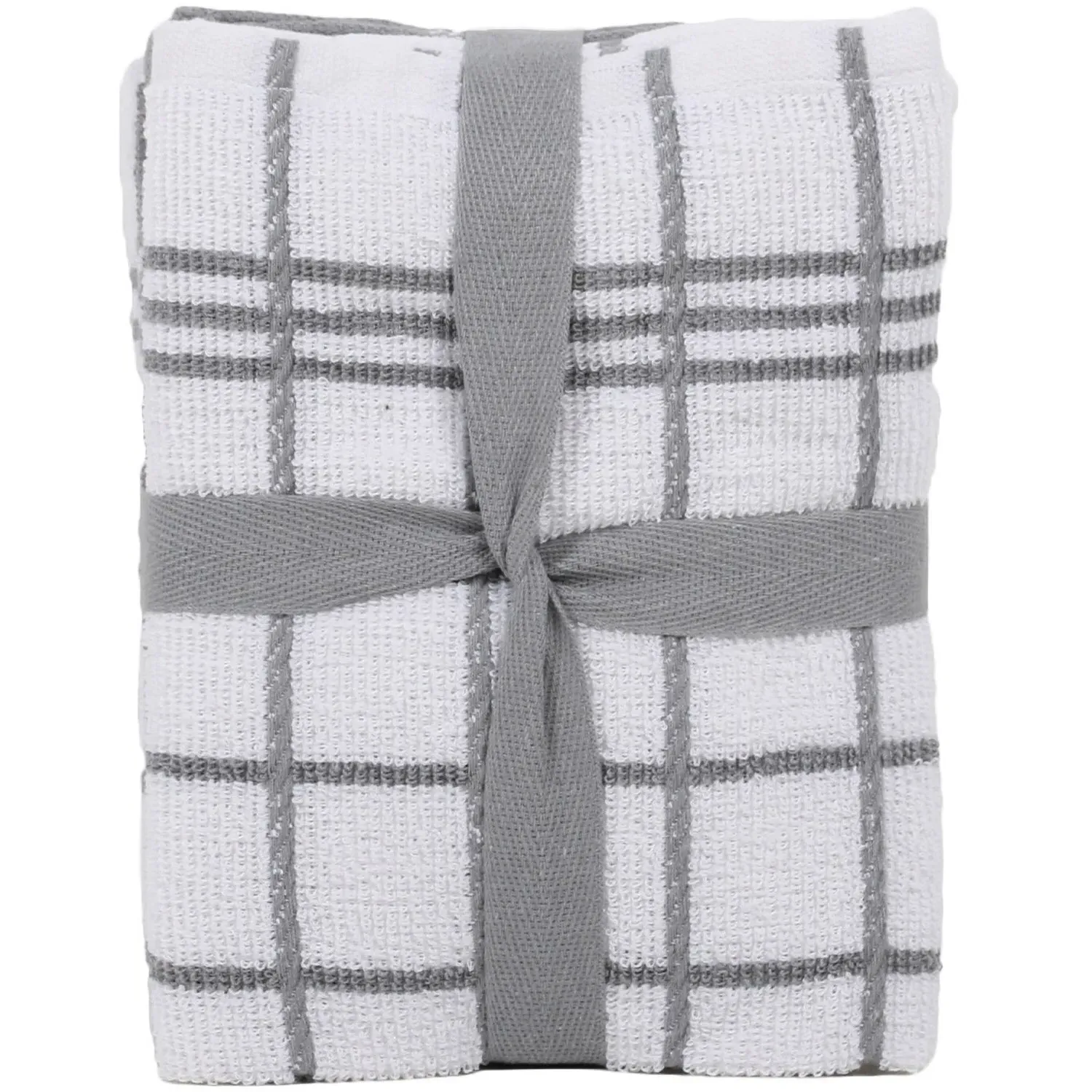 Epsom Tea Towels - Grey, Cotton and Polyester image