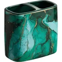 Esmae Marble Toothbrush Holder - Green