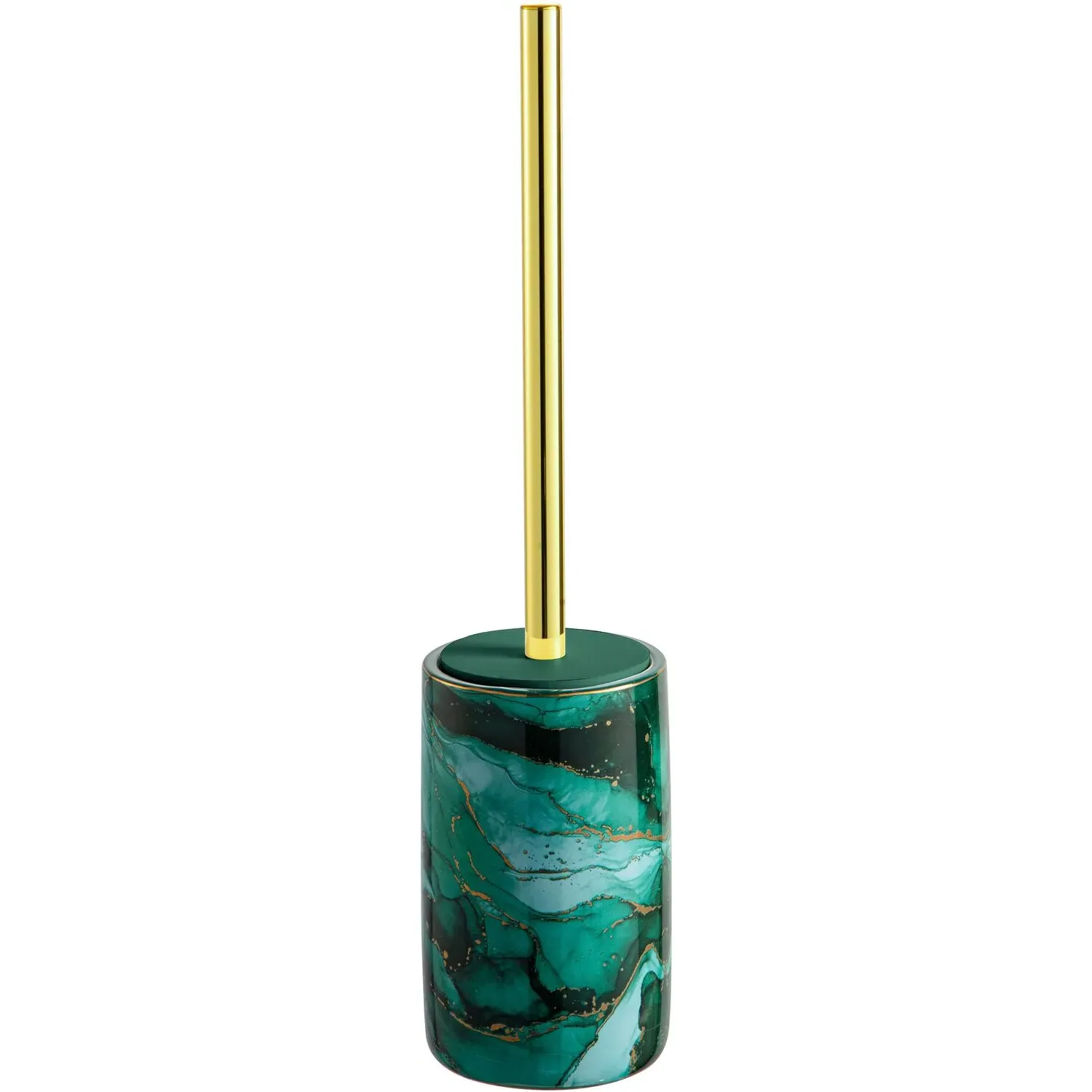 Esmae Toilet Brush Holder - Green, Marble image