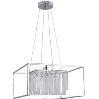 Esme Cube Crystal Ceiling Light - Chrome