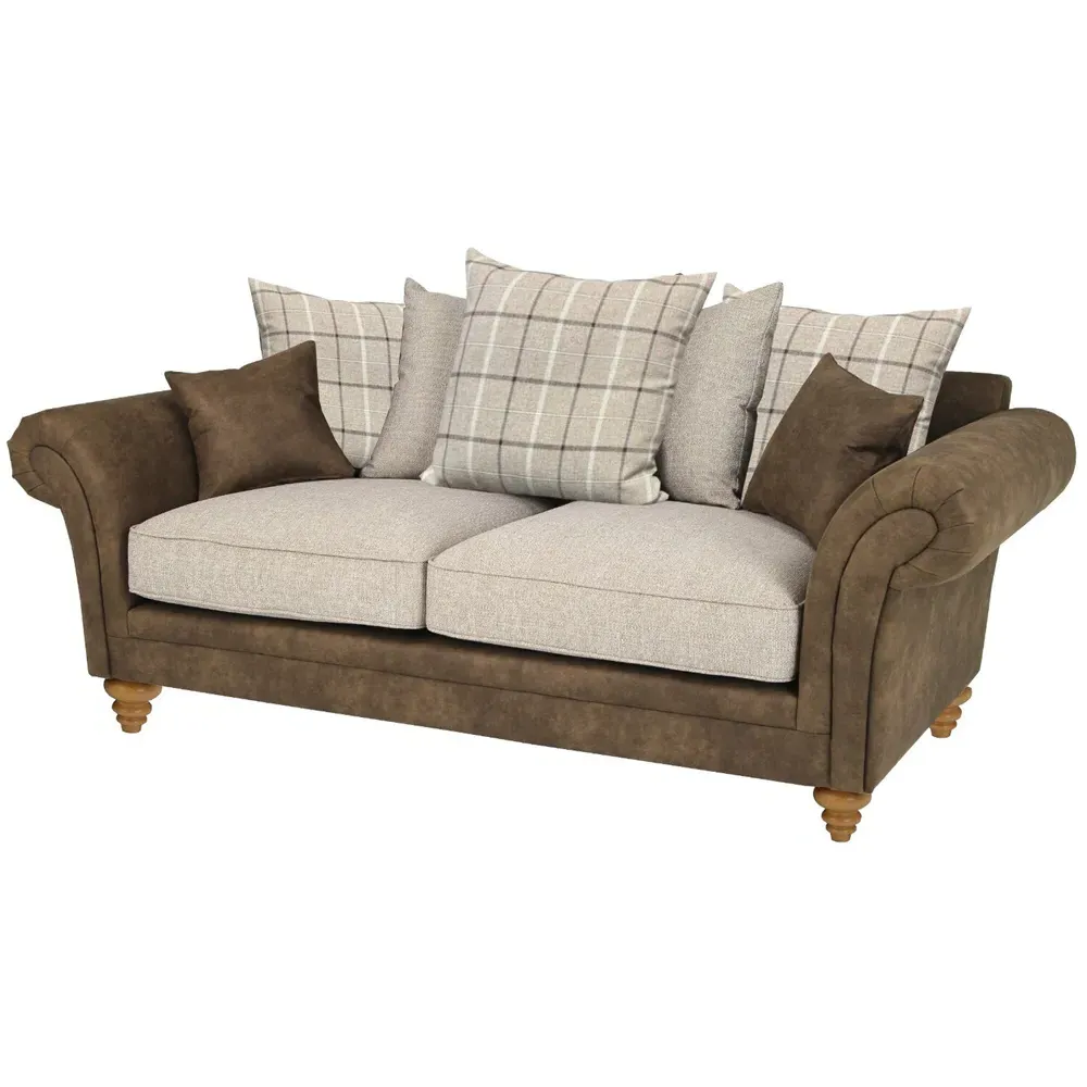 Eve 3-Seater Sofa - Brown