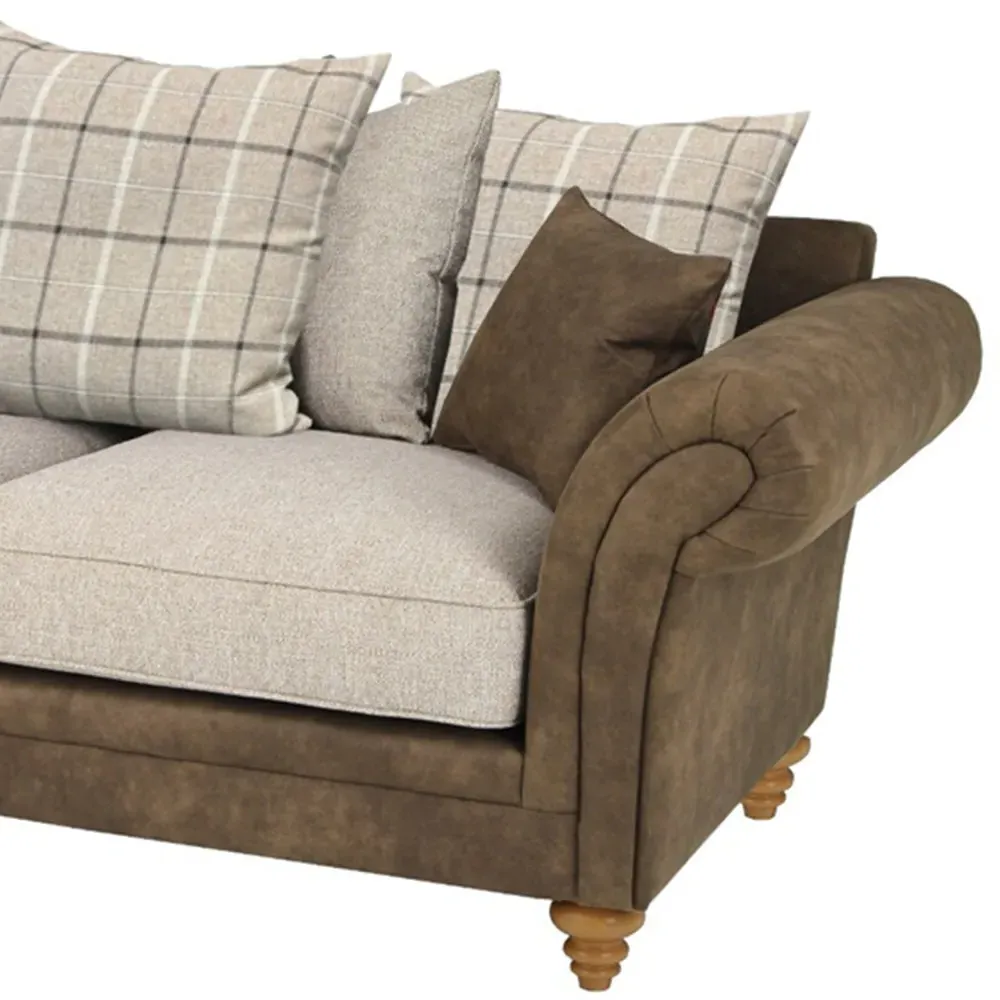 Eve 3-Seater Sofa - Brown
