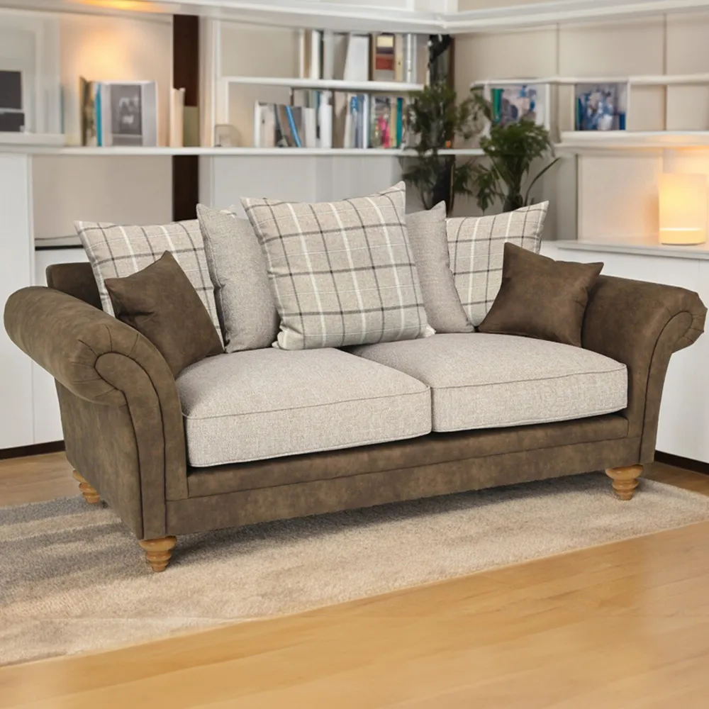 Eve 3-Seater Sofa - Brown
