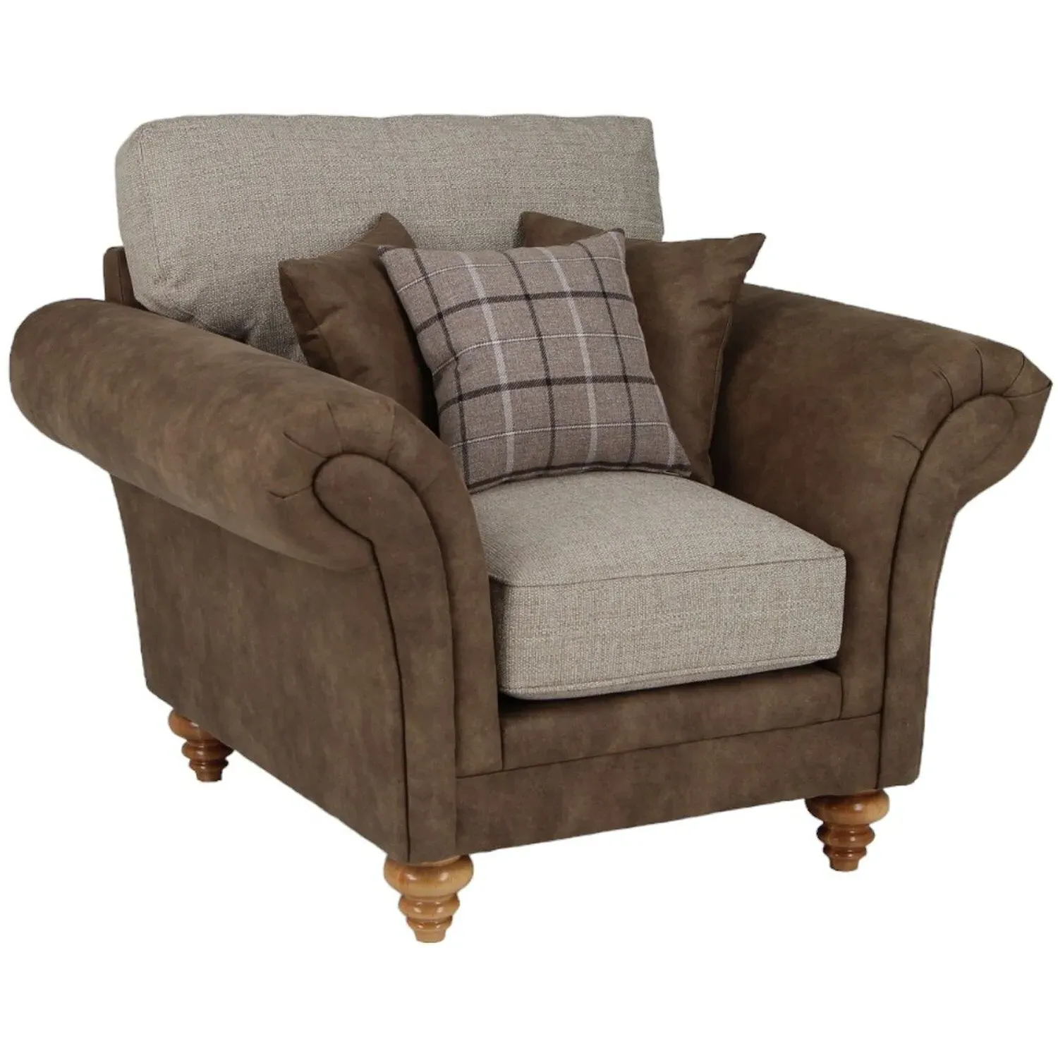 Eve Accent Armchair - Brown