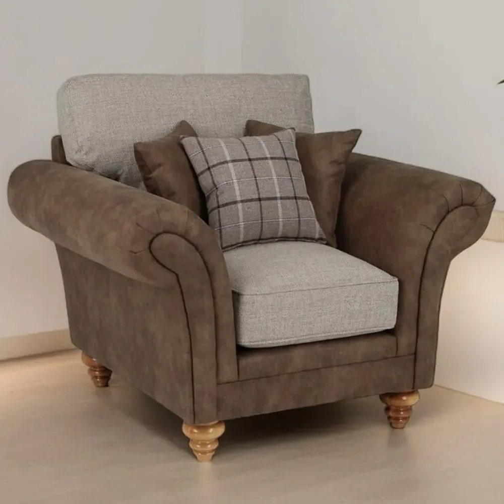 Eve Accent Armchair - Brown image