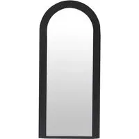 Evie Ridged Arch Lean Mirror - Black