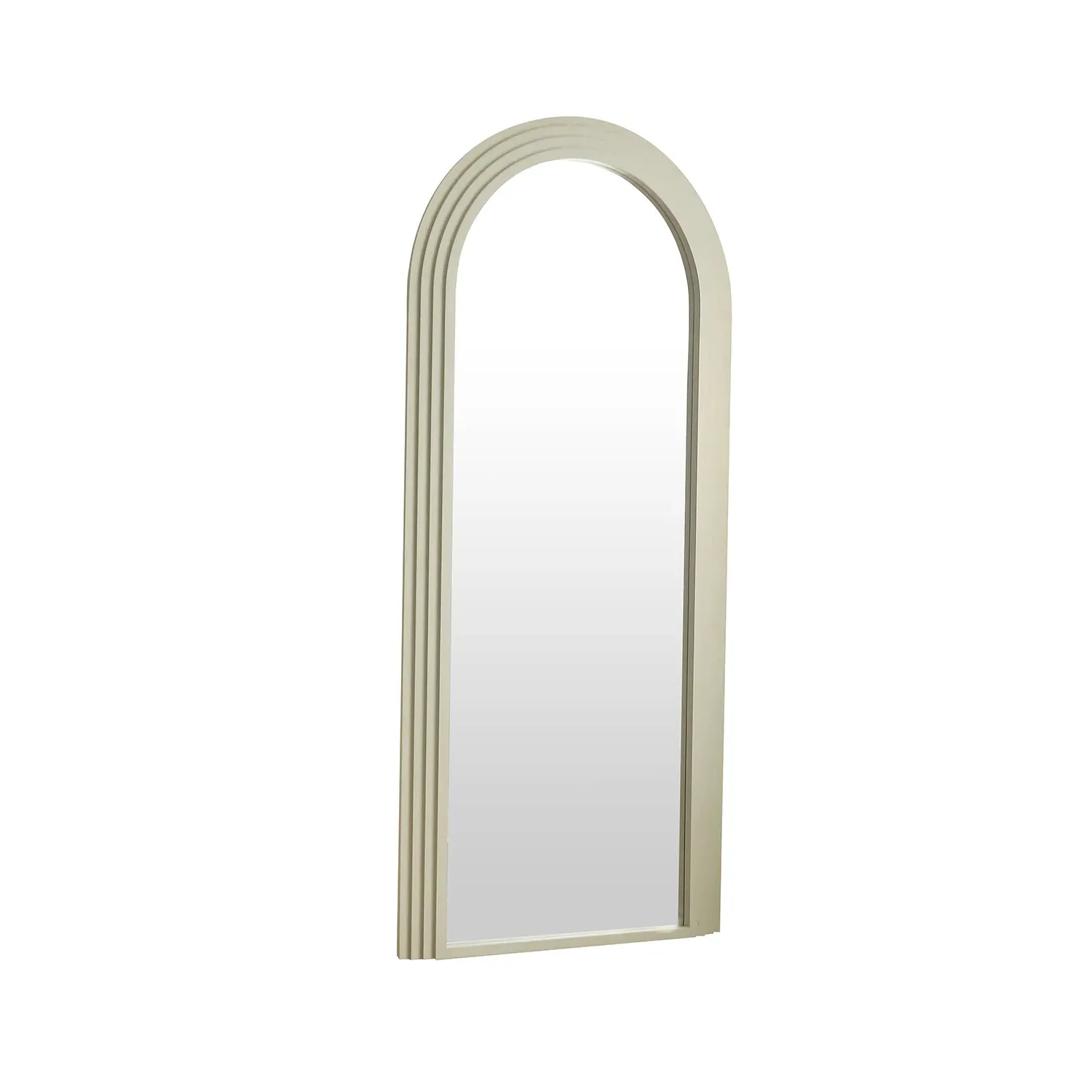 Evie Ridged Arch Lean Mirror - Sage