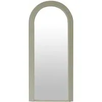 Evie Ridged Arch Lean Mirror - Sage