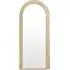 Evie Ridged Arch Lean Mirror - Washed Wood