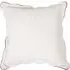 Evie Scalloped Edge Cushion - White