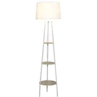 Evie Shelf Floor Lamp - White