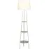 Evie Shelf Floor Lamp - White