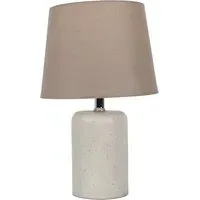 Ewan Cylindrical Table Lamp - Neutral, Concrete
