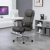 Executive Office Chair with Armrests - Grey