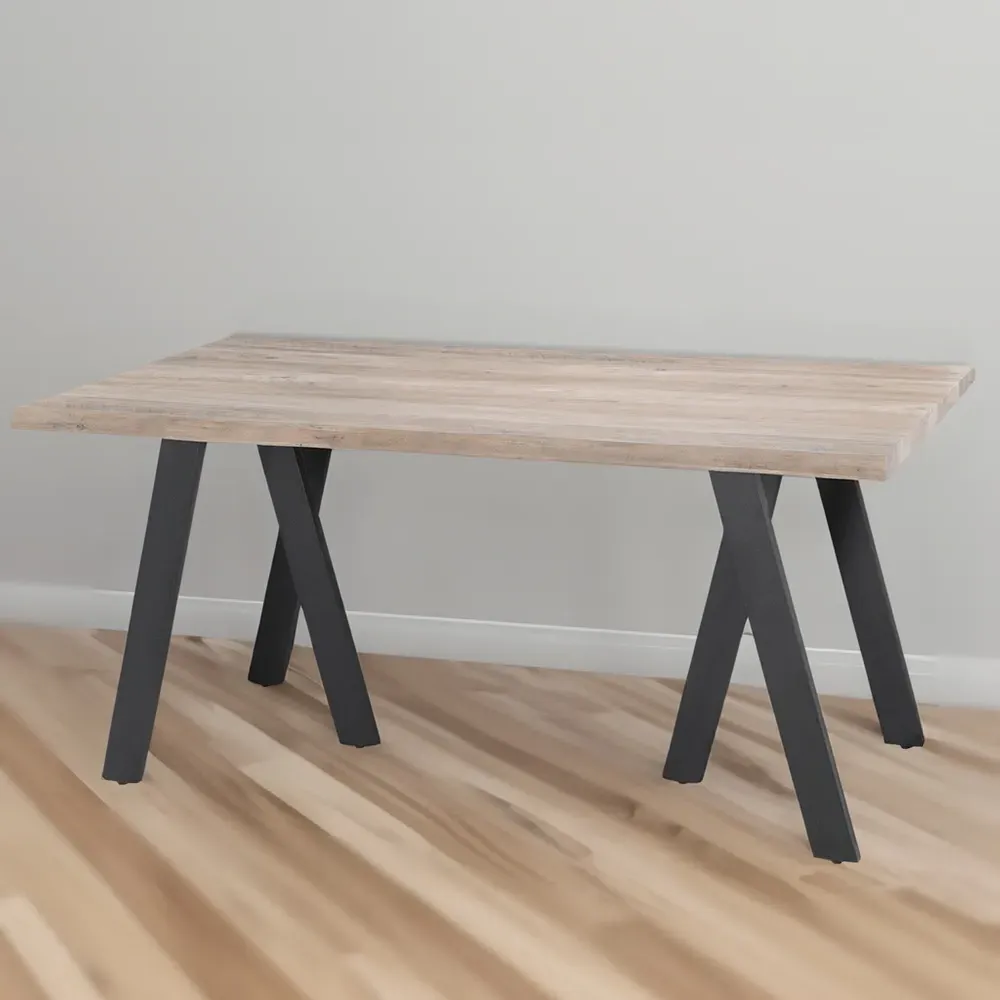 Ezra 6-Seater Dining Table - Grey