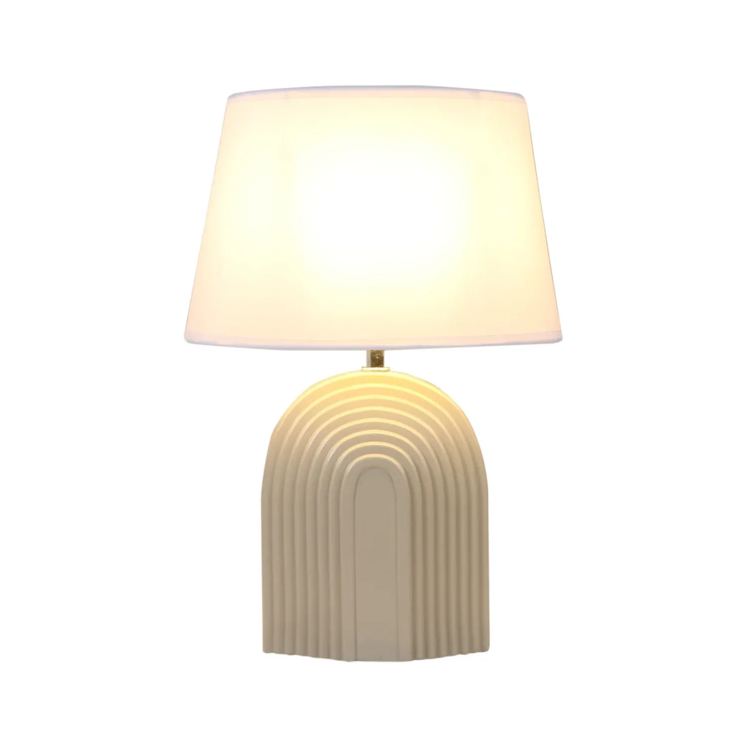 Ezra Arch Table Lamp - Cream
