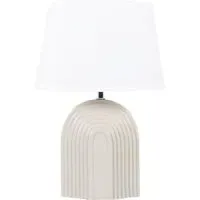 Ezra Arch Table Lamp - Cream