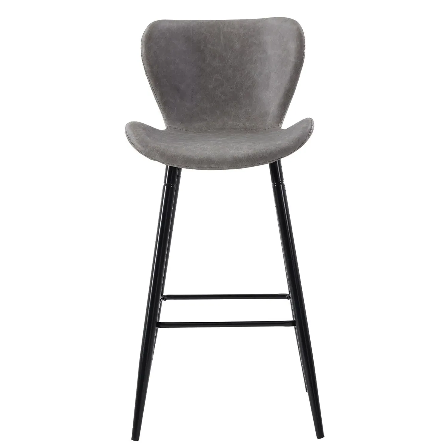 Ezra Bar Stool Set of 2 - Grey, Black