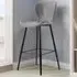 Ezra Bar Stool Set of 2 - Grey, Black