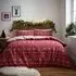 Fairisle Single Duvet Set - Red, Cotton