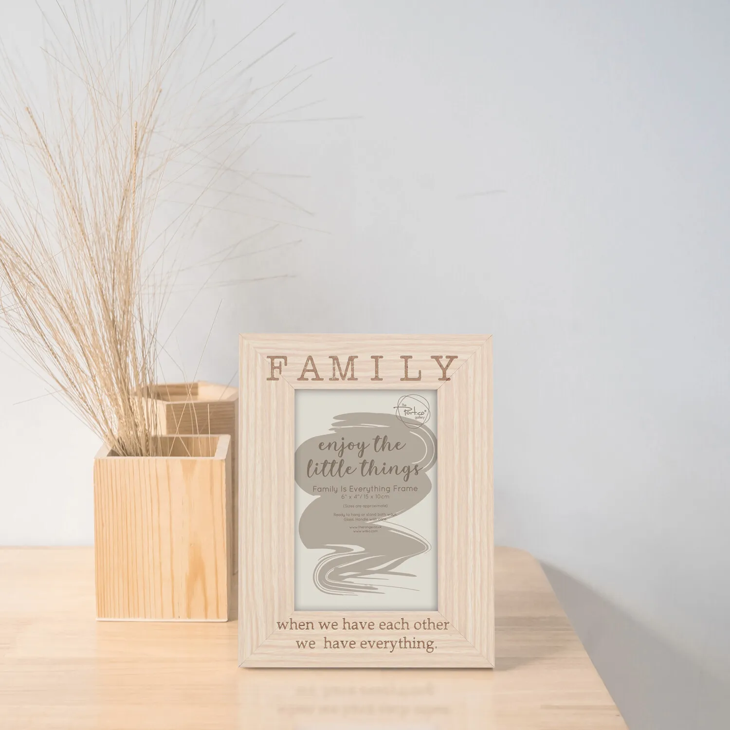 Family Is Everything Engraved Frame - Brown