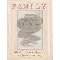 Family Is Everything Engraved Frame - Brown
