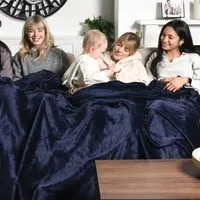Family Sized Throw - Navy