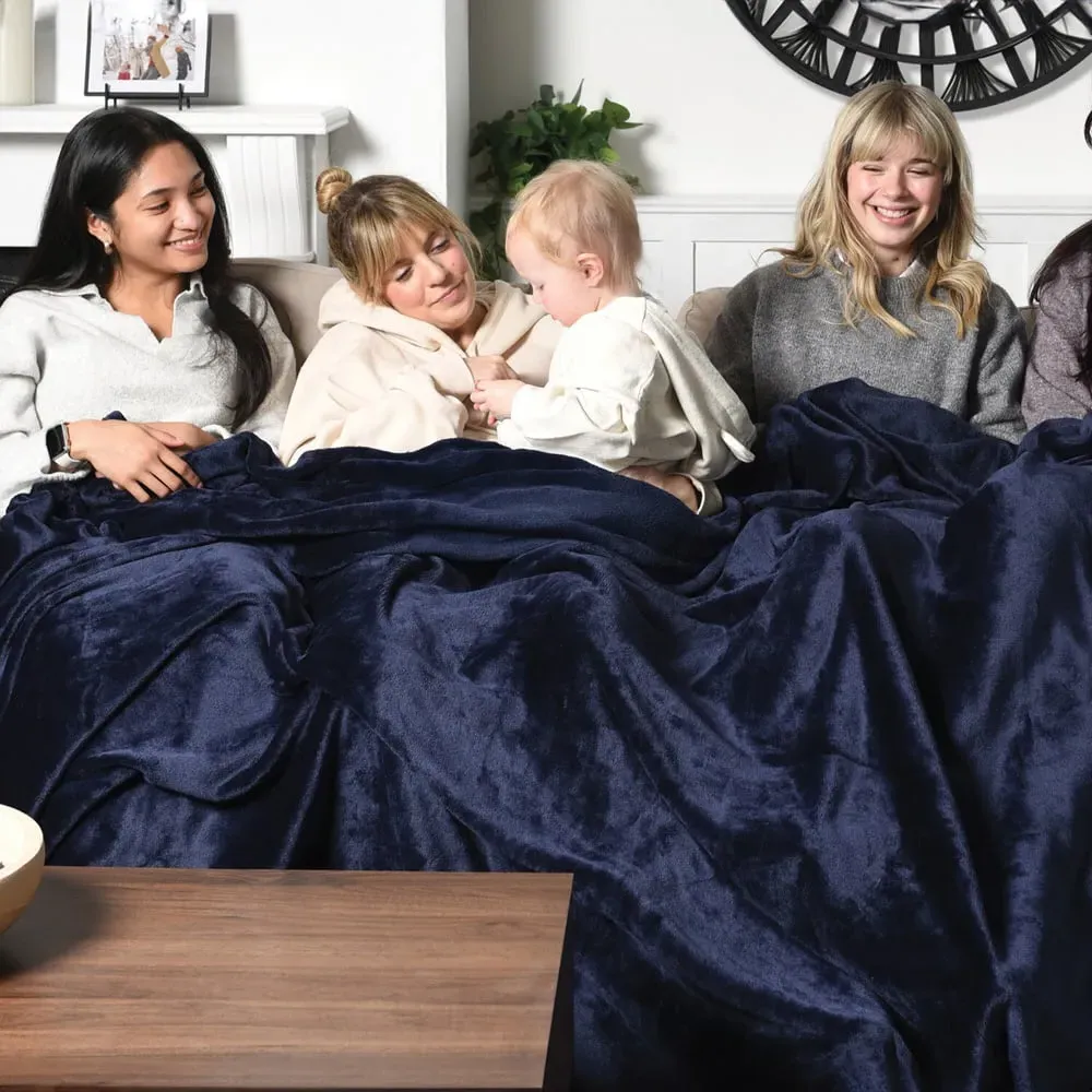 Family Sized Throw - Navy image