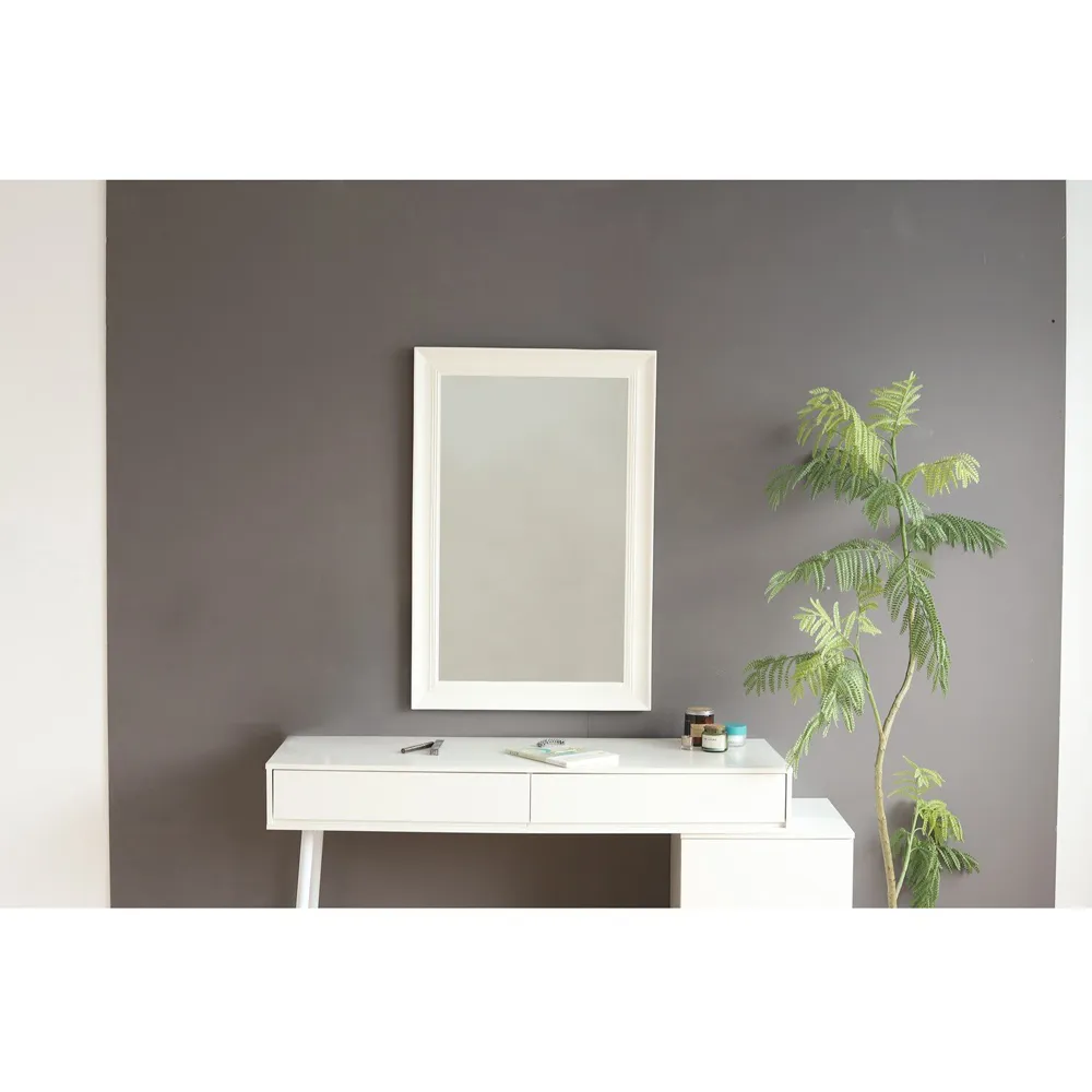 Faringdon 90cm Framed Mirror - White