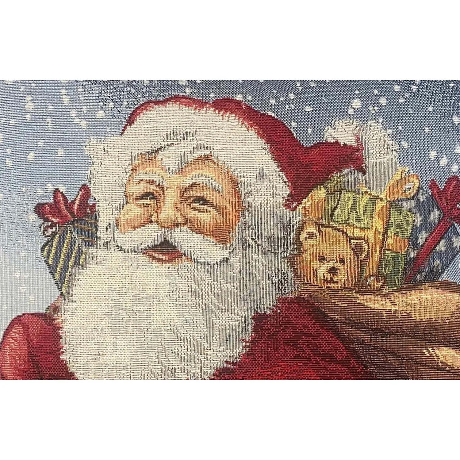 Father Christmas Tapestry Cushion