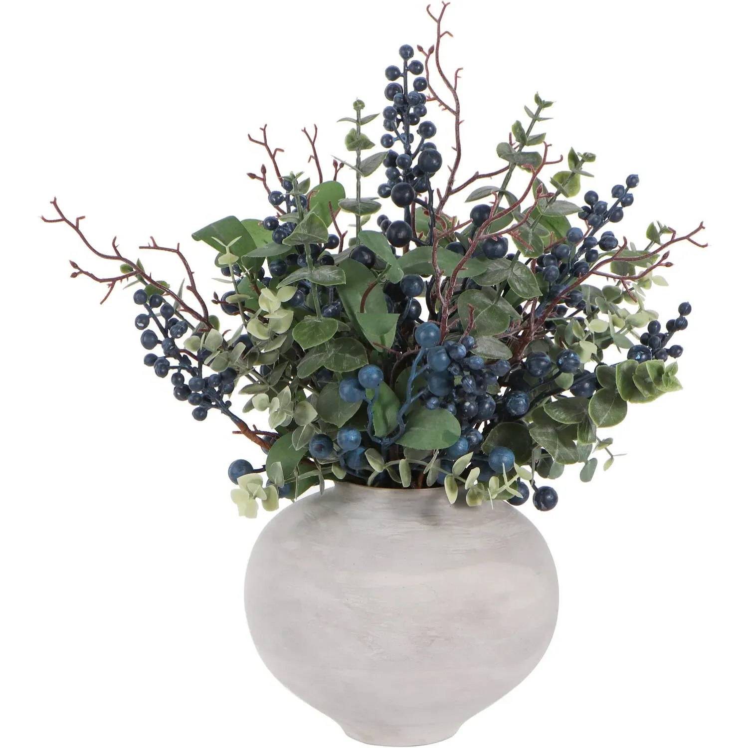 Faux Blueberry Vase Arrangement image