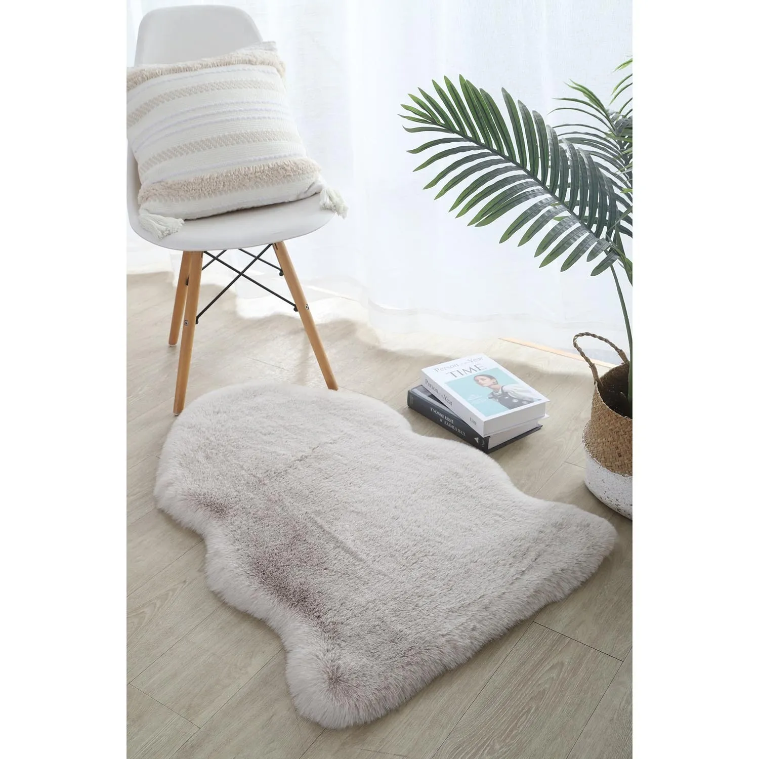 Faux Fur Deluxe Rug - Mink