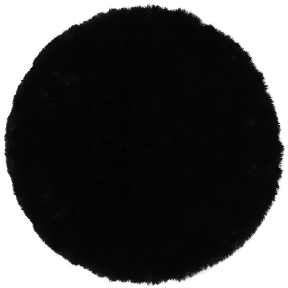 Faux Fur Seat Pad - Black image