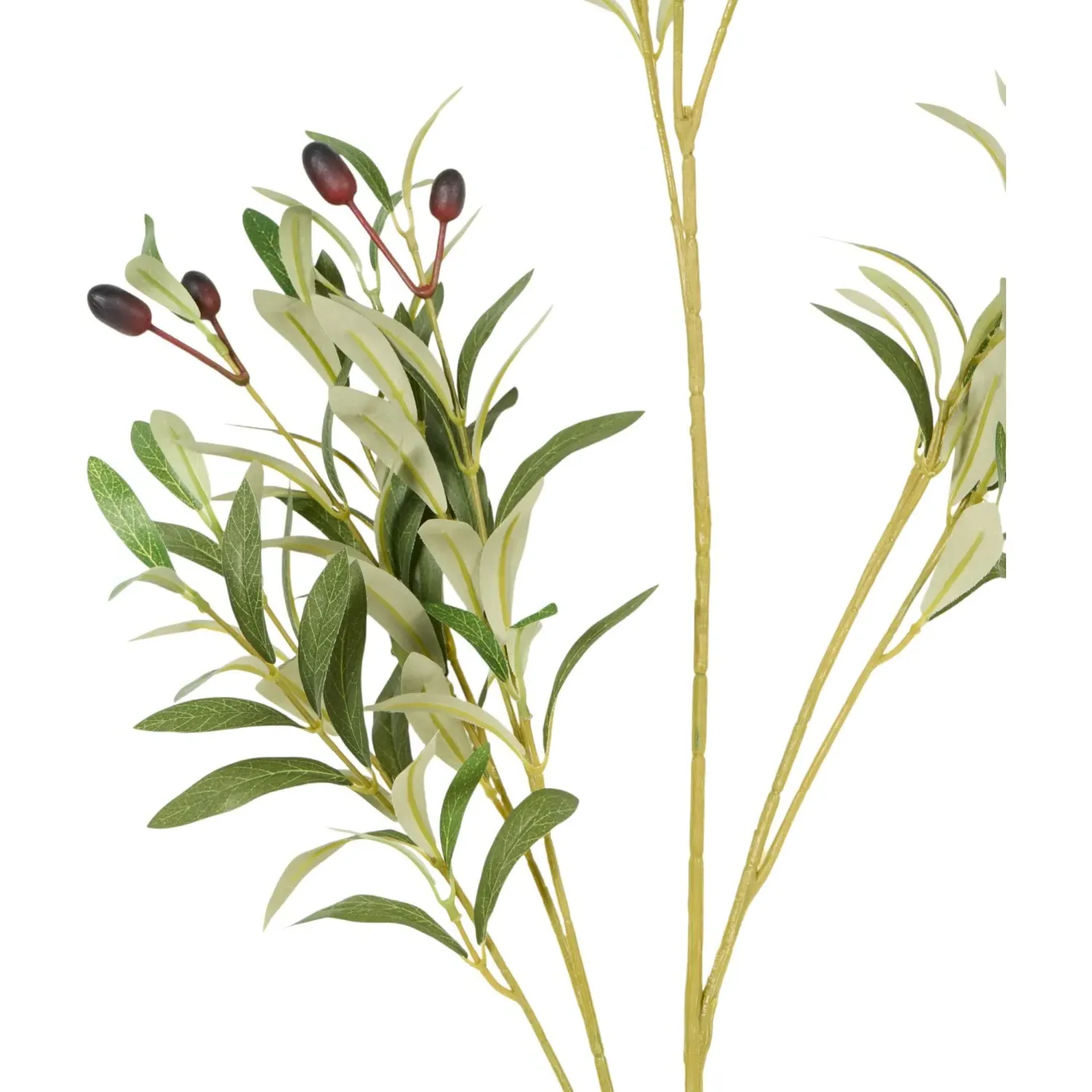 Faux Olive Branch - Green