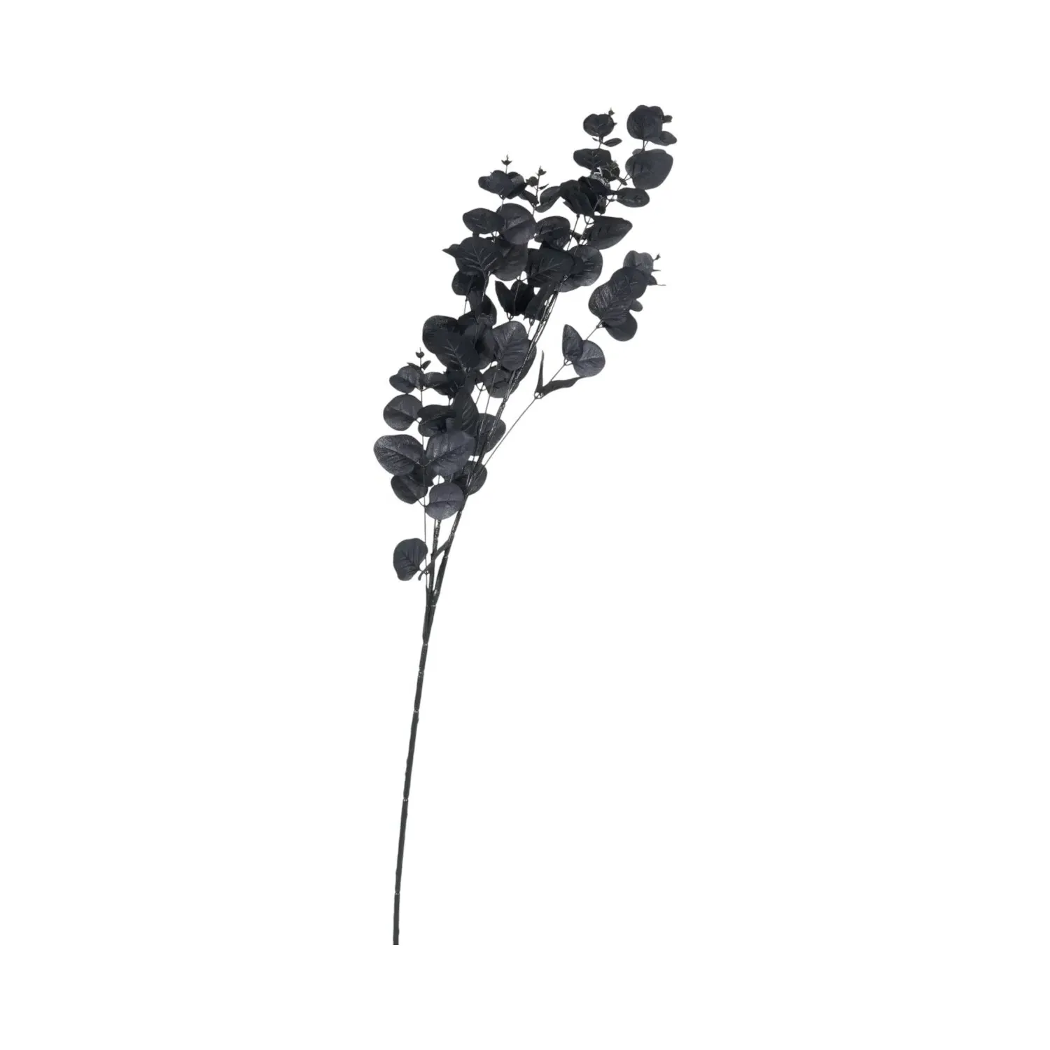 Faux Silk Eucalyptus Stem - Black