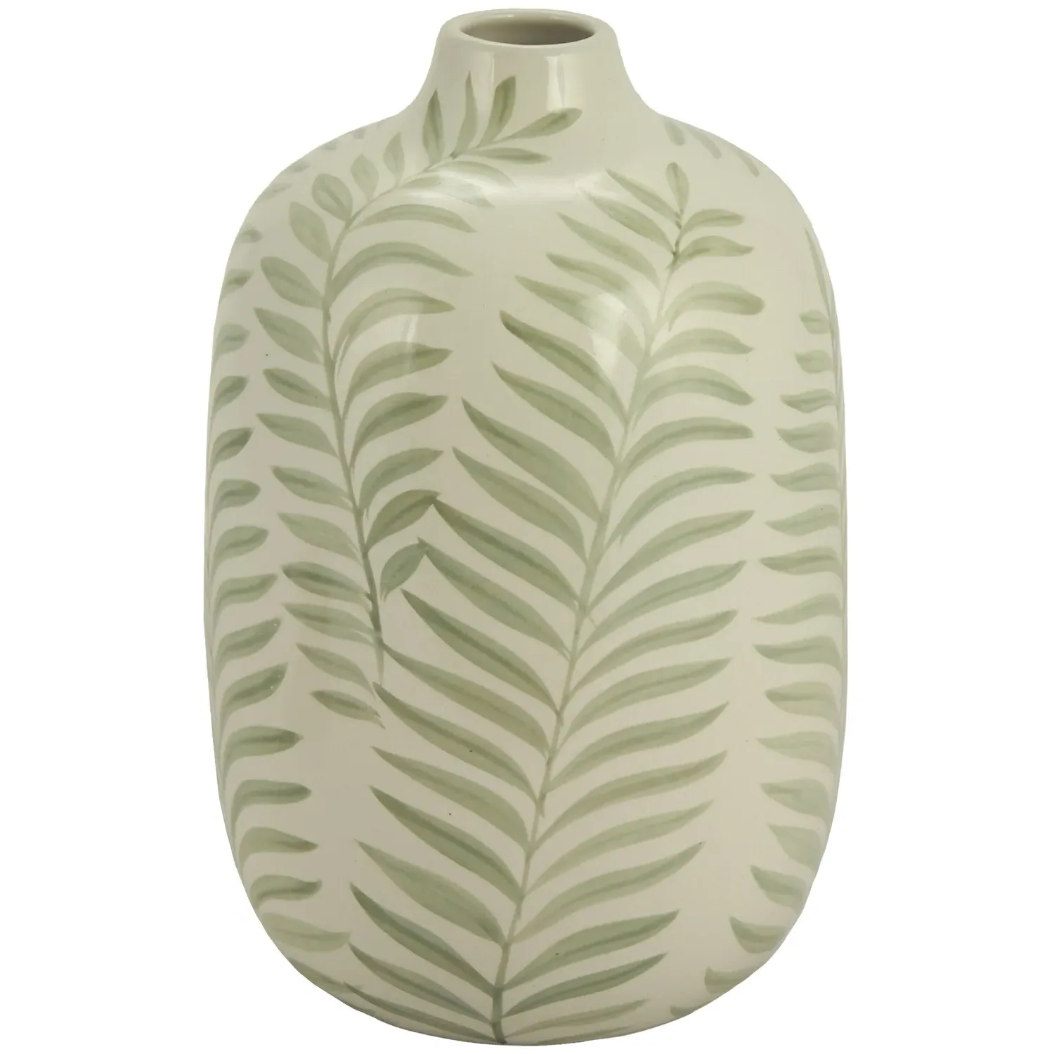 Fern Vase - Green, Ceramic
