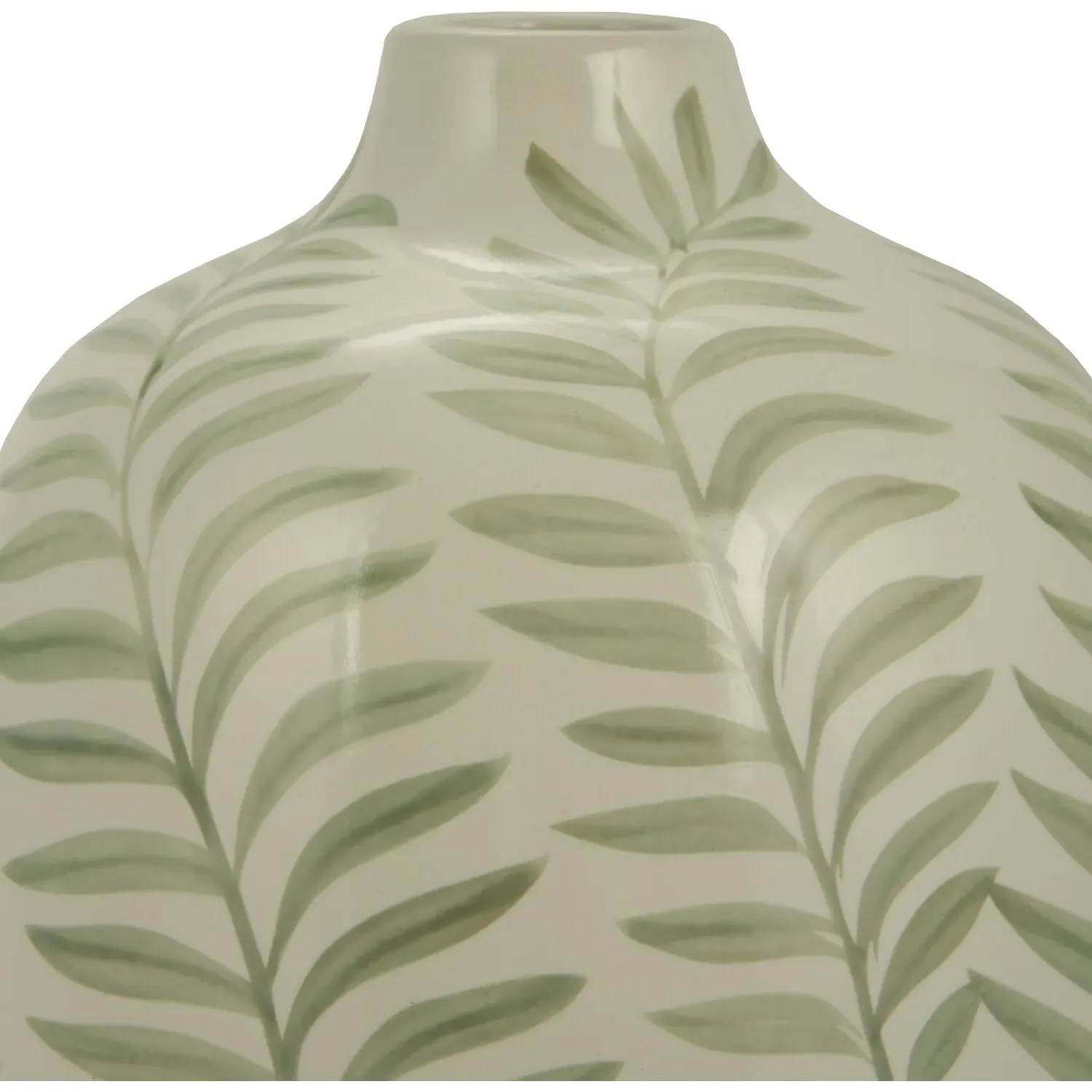 Fern Vase - Green, Ceramic