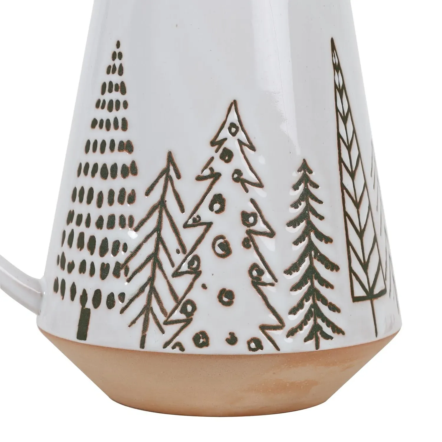 Festive Forest Jug - Neutral, Stoneware