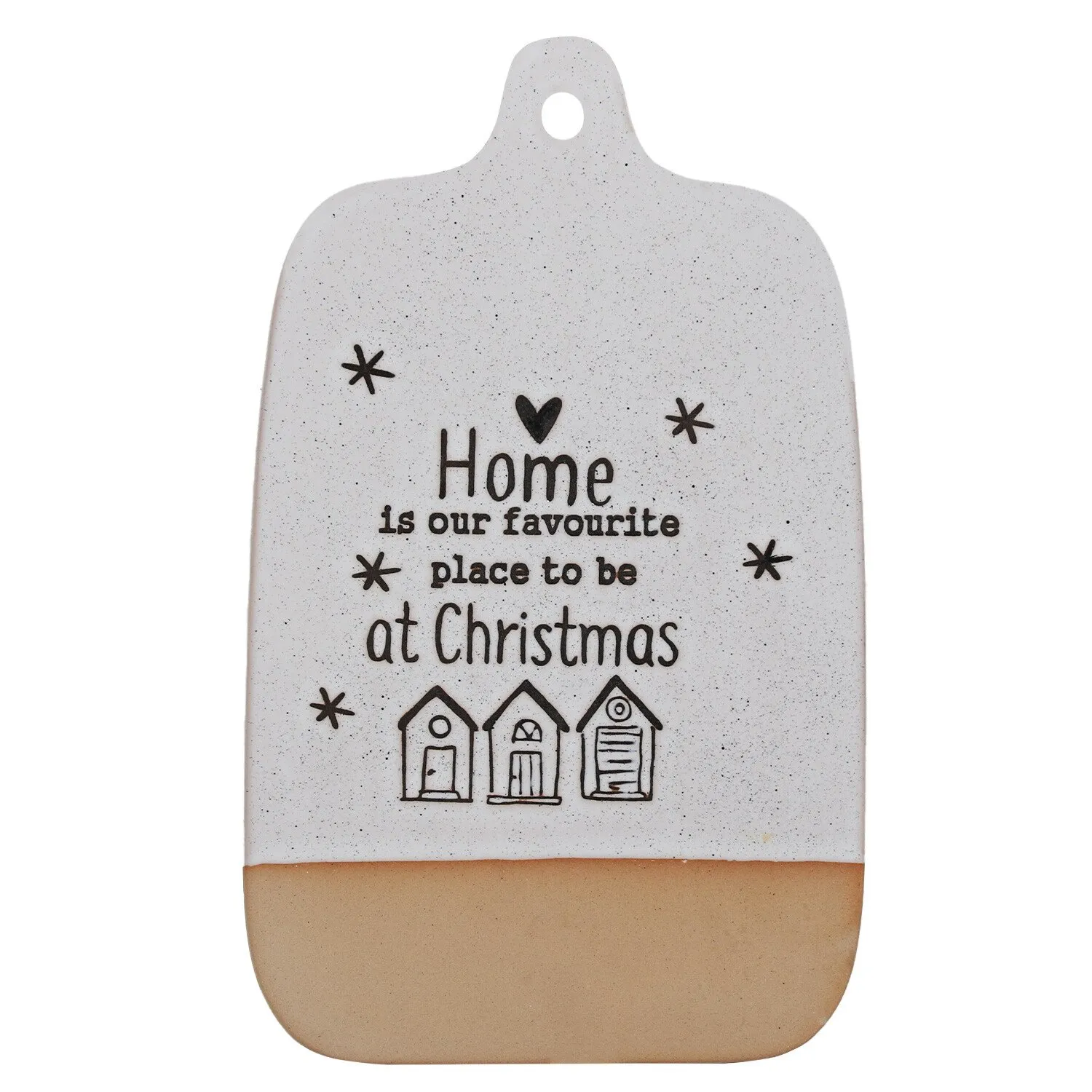 Festive Forest Stone Cheese Board - White image