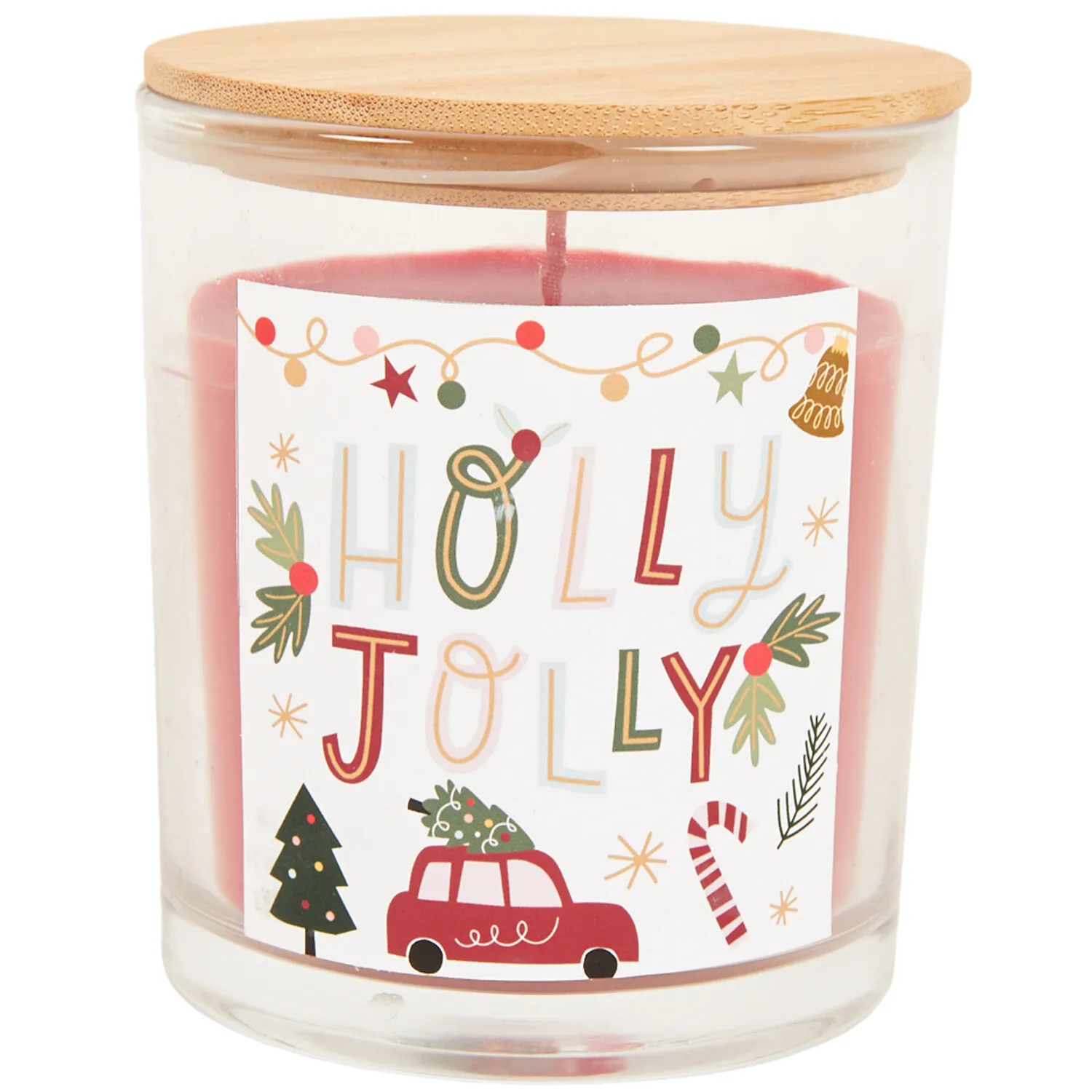 Festive Print Candle - Winter Spice