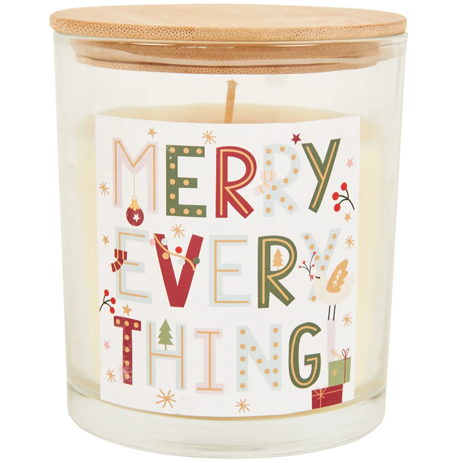 Festive Print Candle - Winter Spice