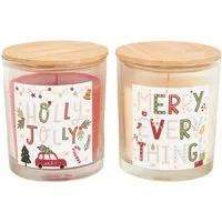 Festive Print Candle - Winter Spice